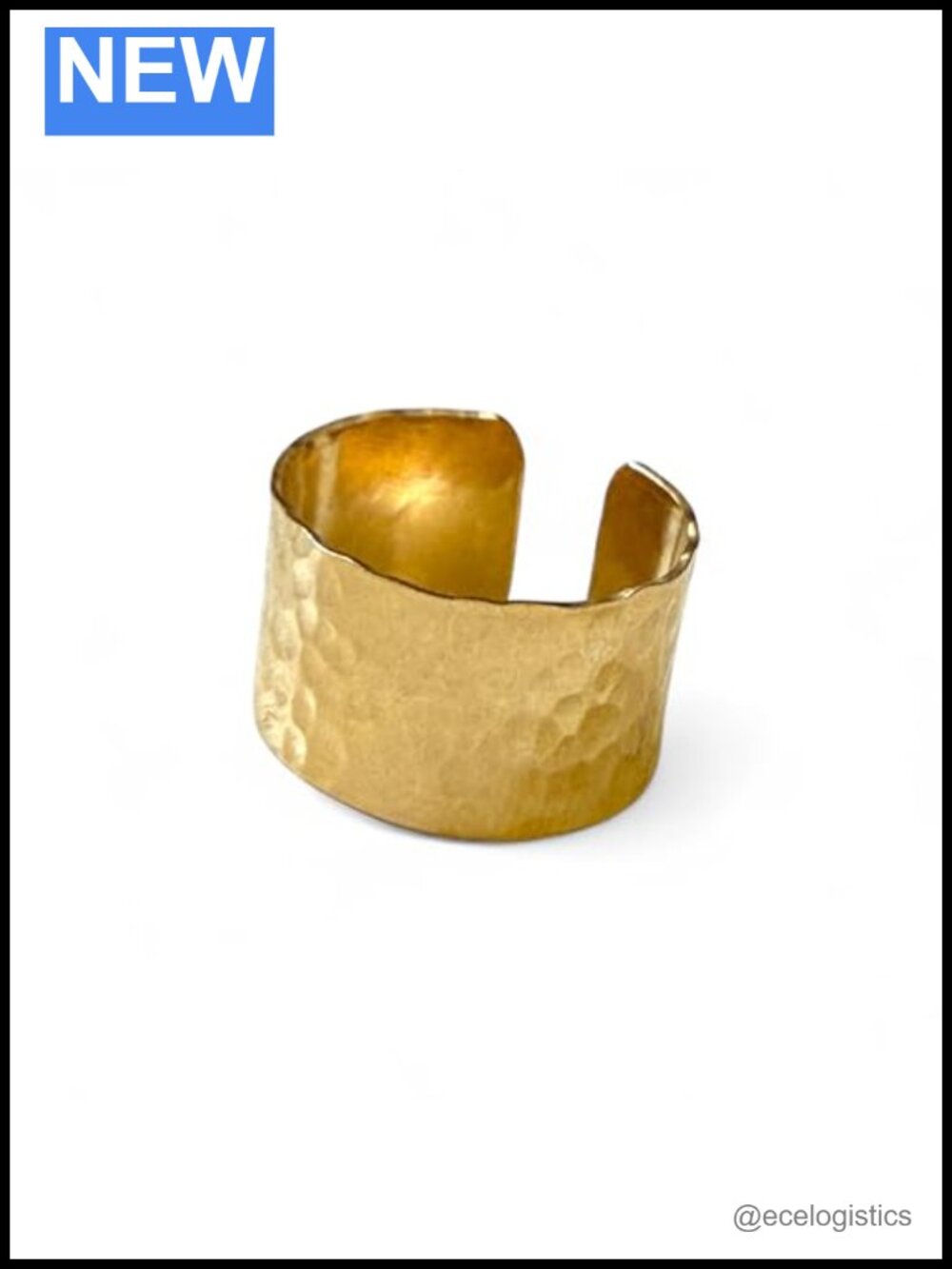 Super Wide C-Gar Band Toe Ring, Adjustable 10mm, Gold Filled, Unisex